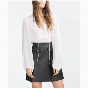 Zara chiffon blouse